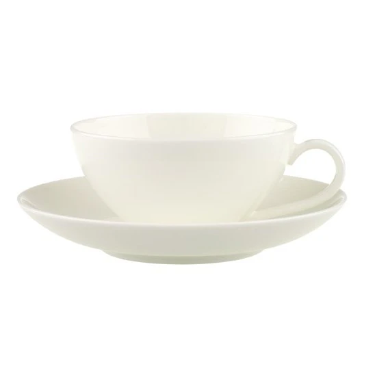 Villeroy & Boch Anmut Tekopp Med Sk&aring;l 14 Cl -  Kaffekopper Benporselen Hvit - 24457 + 24456