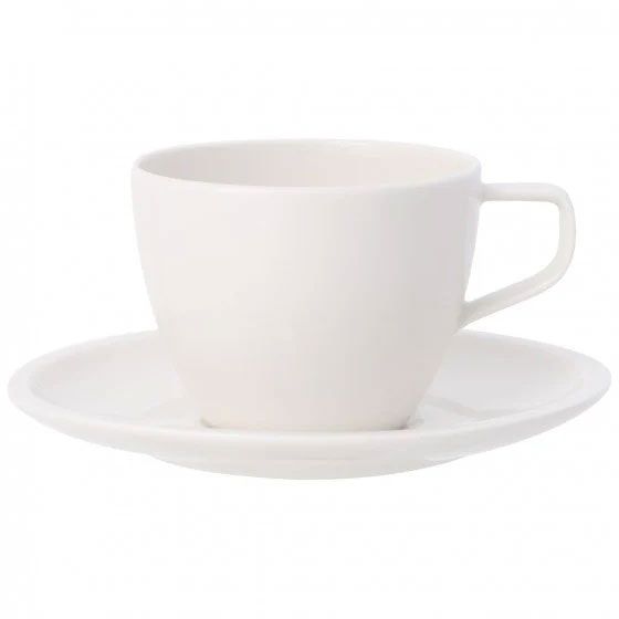 Villeroy & Boch Artesano Kaffekopp Med Tallerken -  Kaffekopper Benporselen Hvit - 111387 + 111392