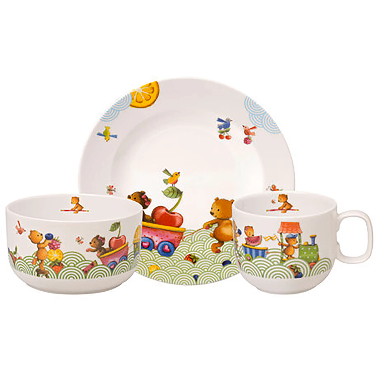 Villeroy & Boch Barneservise 3 Deler  Hungry Bear -  Barneserviser Porselen Multi - 14-8665-8427