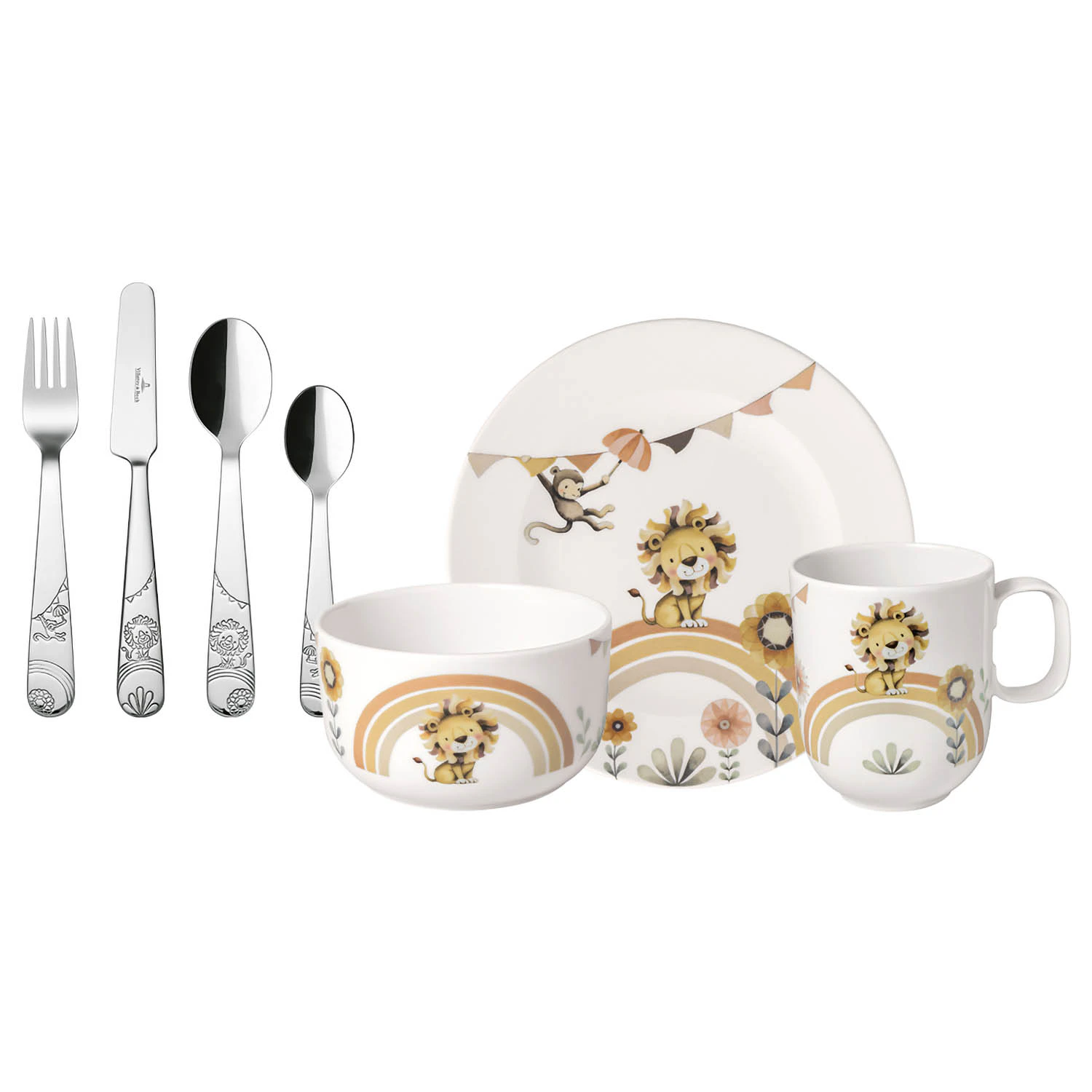 Villeroy & Boch Boho Kids Barneservisesett 7 Deler  -  Barneserviser Porselen Beige - 1486738435