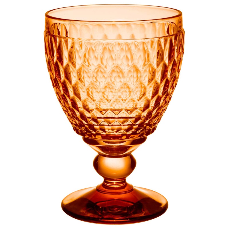 Boston Coloured Rødvinsglass 20 cl, Aprikos