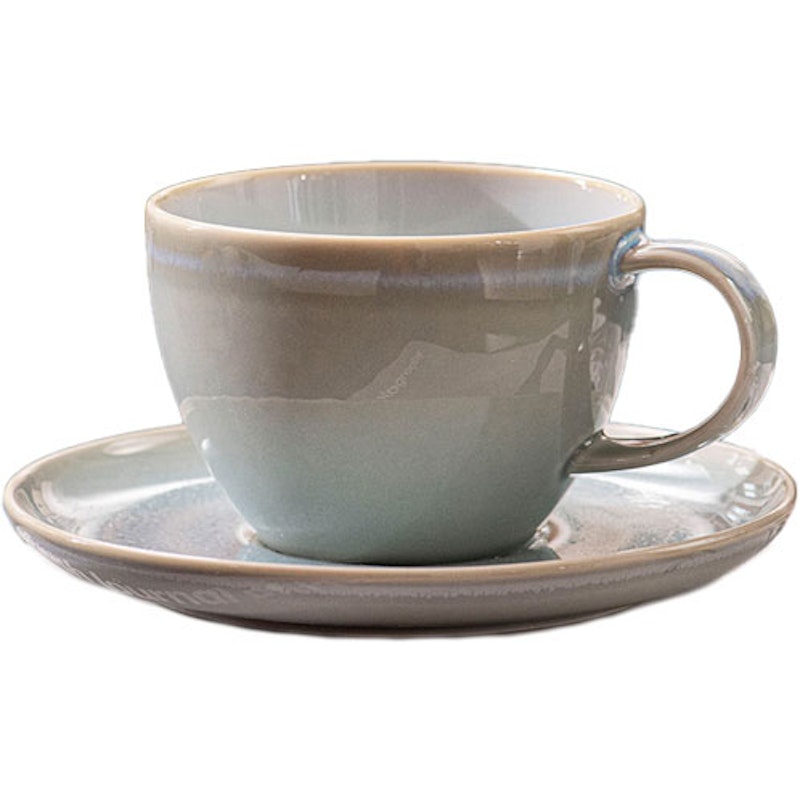 Crafted Blueberry Kaffekopp med Tallerken