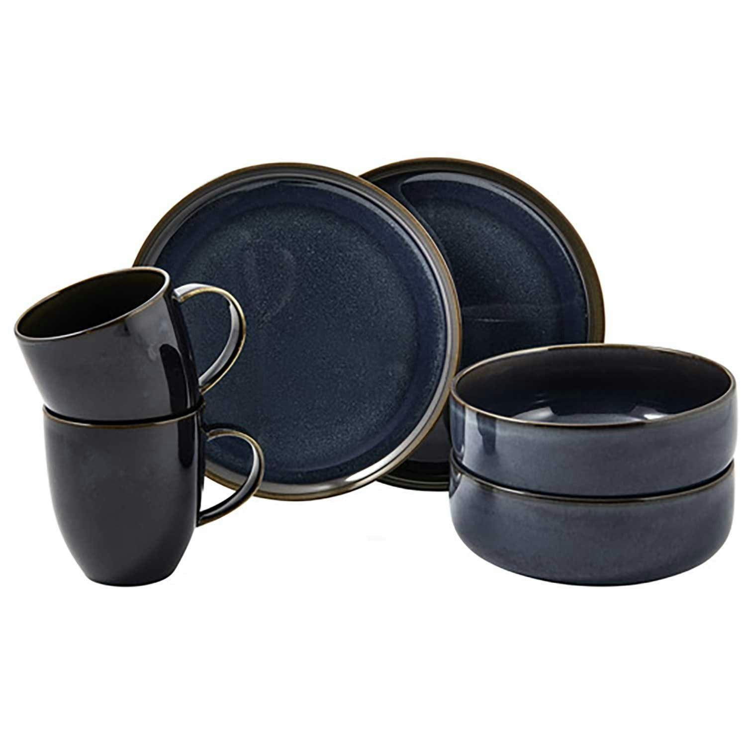 Villeroy & Boch Crafted Denim Frokostsett 6 Deler -  Kaffekopper Porselen Bl&aring; - 19-5168-9071