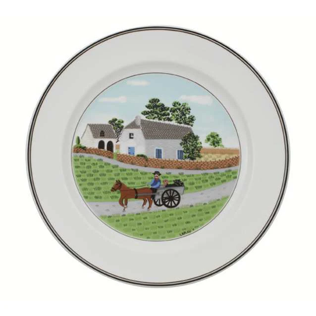 Villeroy & Boch Design Naif Tallrik Flat Farmer 27cm -  Tallerkener Porselen Hvit - 1023372622