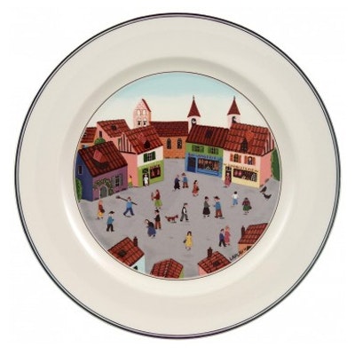 Villeroy & Boch Design Naif Tallrik Village 27 Cm -  Tallerkener Porselen Hvit - 1023372625