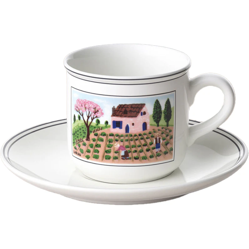 Villeroy & Boch Design Naif Kaffekopp Med Tallerken -  Kaffekopper Porselen Hvit - 22888-388360