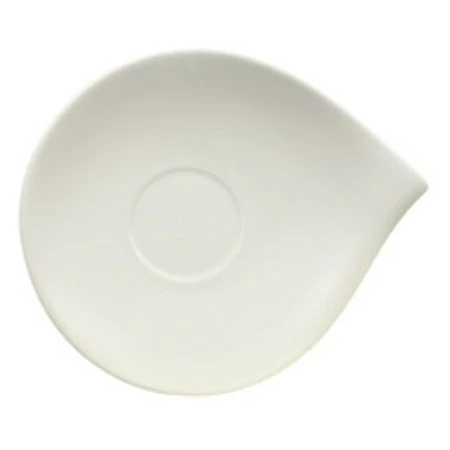 Villeroy & Boch Flow Sk&aring;l Til Frokostkopp 21x18 Cm -  Serveringsfat Porselen Hvit - 1034201250