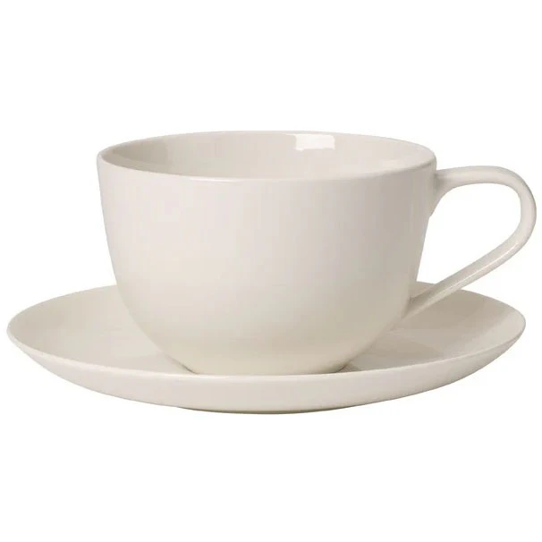 Villeroy & Boch For Me Frokostkopp Med Underkop -  Kaffekopper Porselen Hvit - 394486 +394509