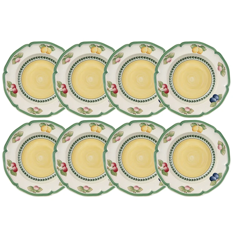 French Garden Fleurence Dyp Tallerken 23 cm 8-pk