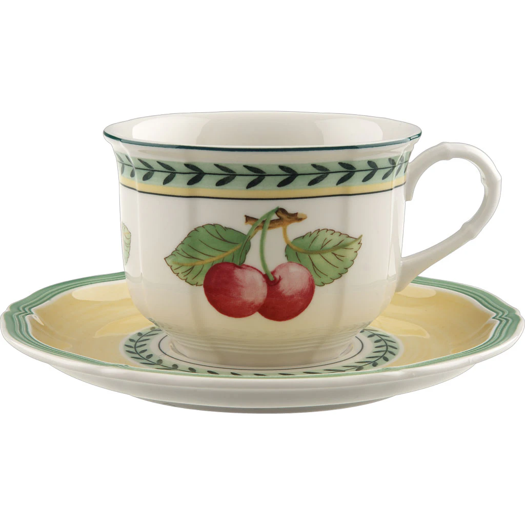 Villeroy & Boch French Garden Fleurence Frokostkrus Med Tallerken -  Kaffekopper Porselen Multi - 23298-23299