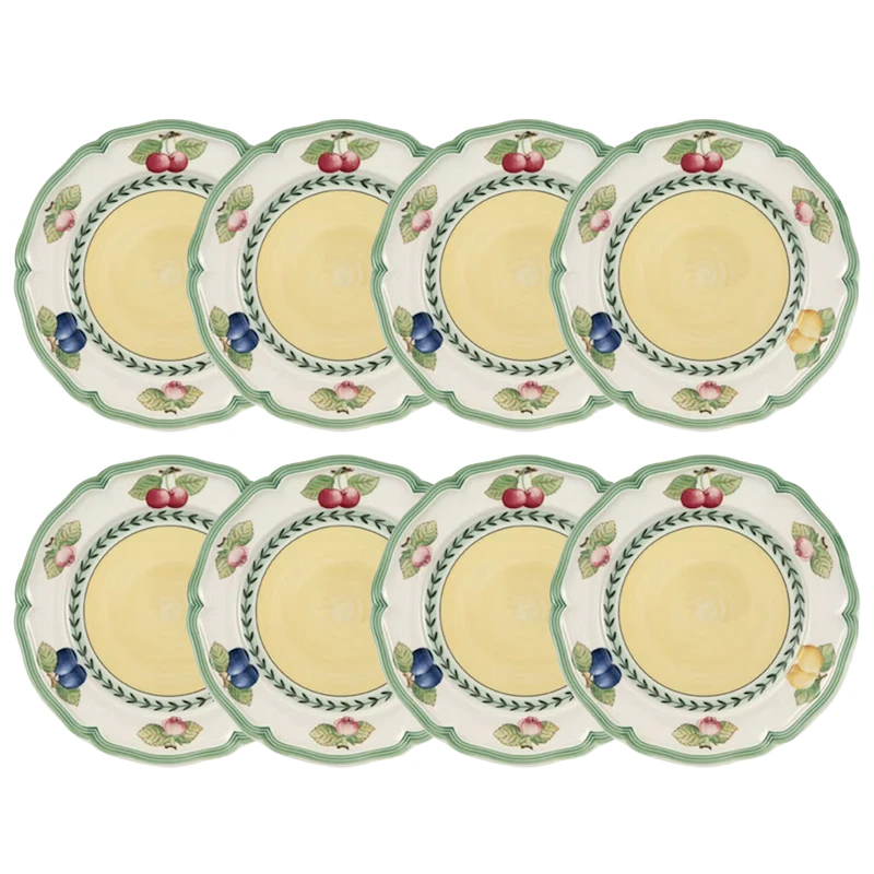 French Garden Fleurence Sidetallerken 21 cm 8-pk