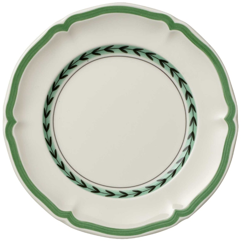 French Garden Green Line Brødtallerken, 17 cm