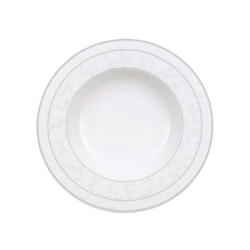Villeroy & Boch Gray Pearl Dyp Tallerken 24 Cm -  Dype tallerkener Benporselen Hvit - 1043922700