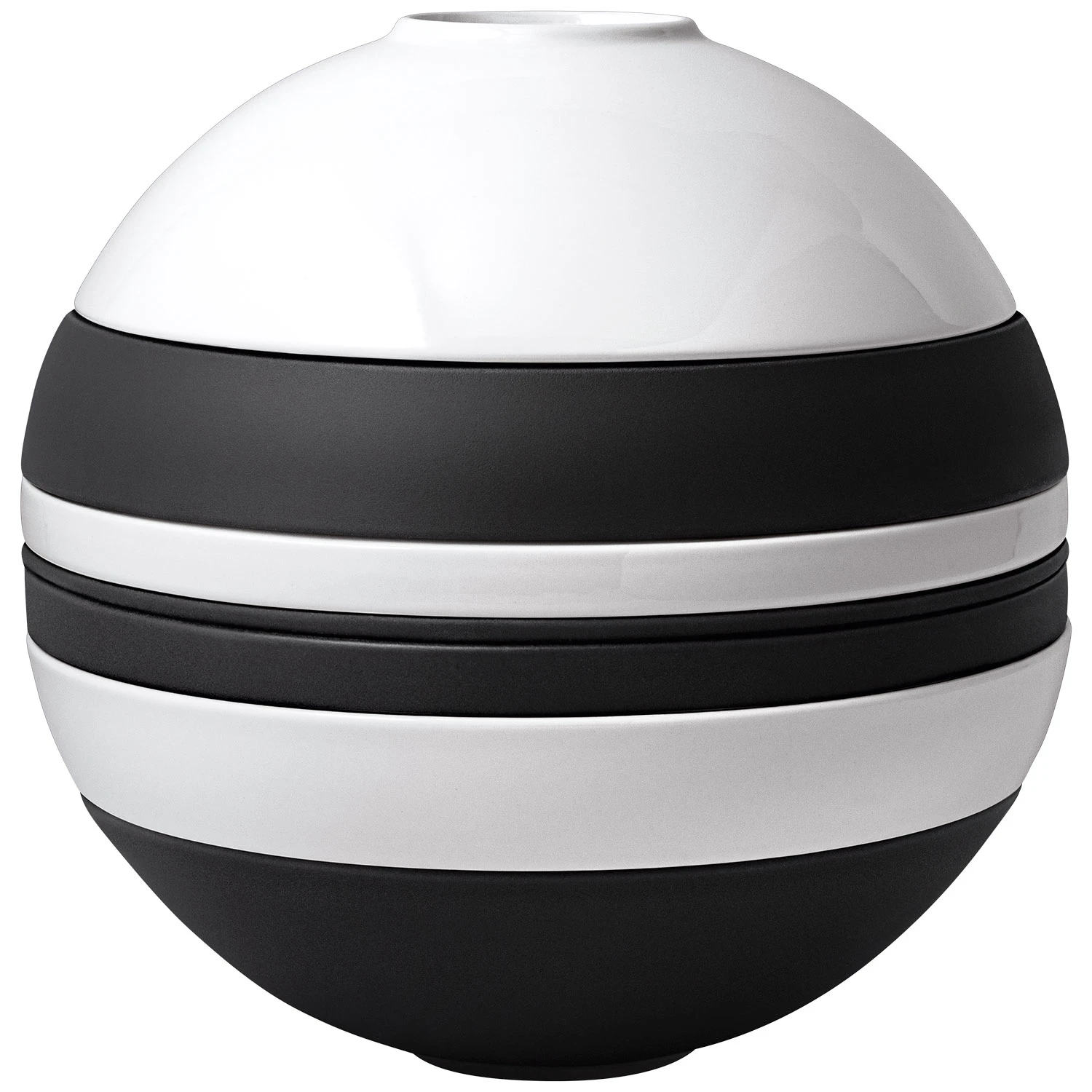 Villeroy & Boch Iconic La Boule Serveringssett 7 Deler Svart Og Hvit -  Serviser & Startsett Porselen Svarthvit - 10-1665-9095