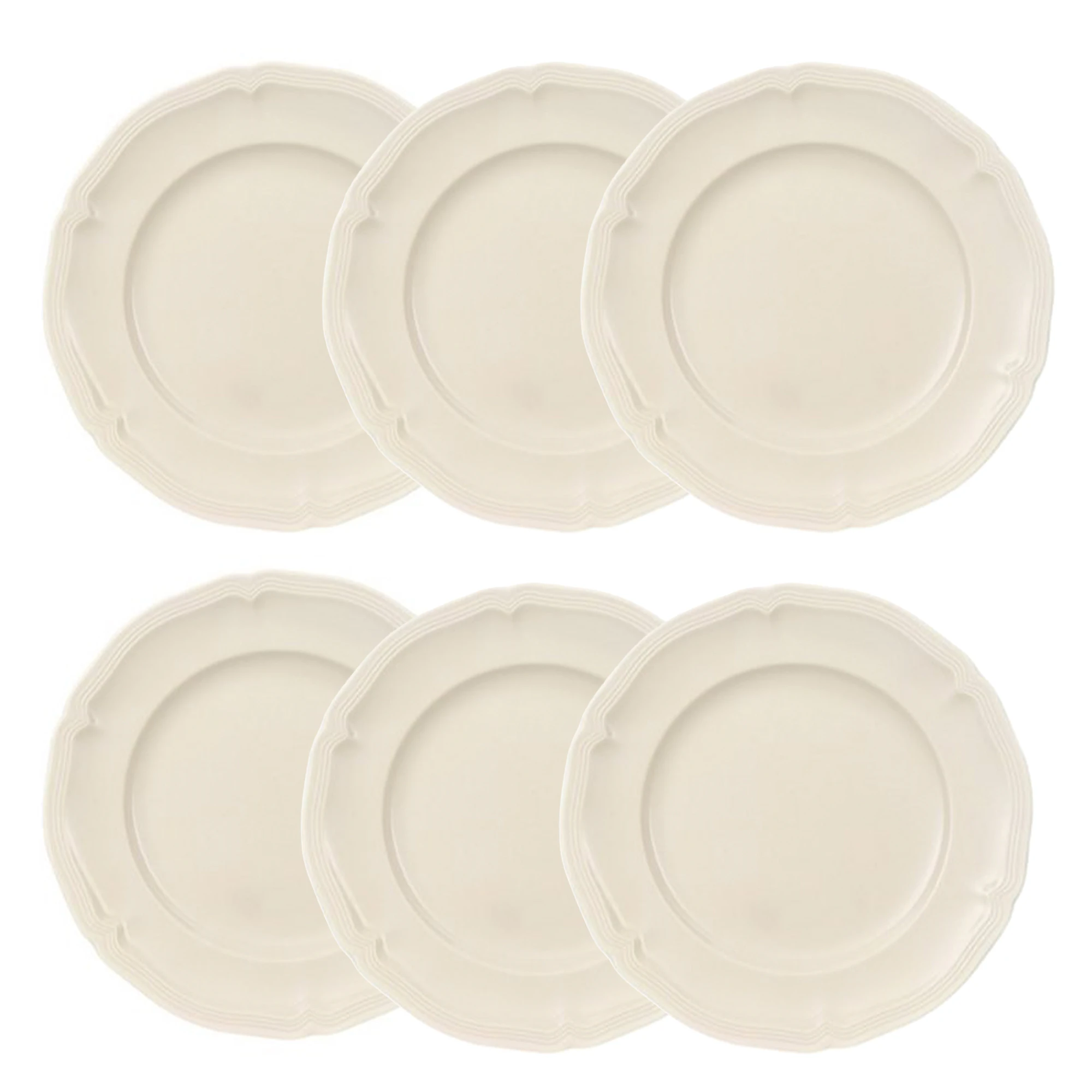 Villeroy & Boch Manoir Sidetallerken 17 Cm 6-pk - Asjetter Porselen Hvit - 1023962660X6
