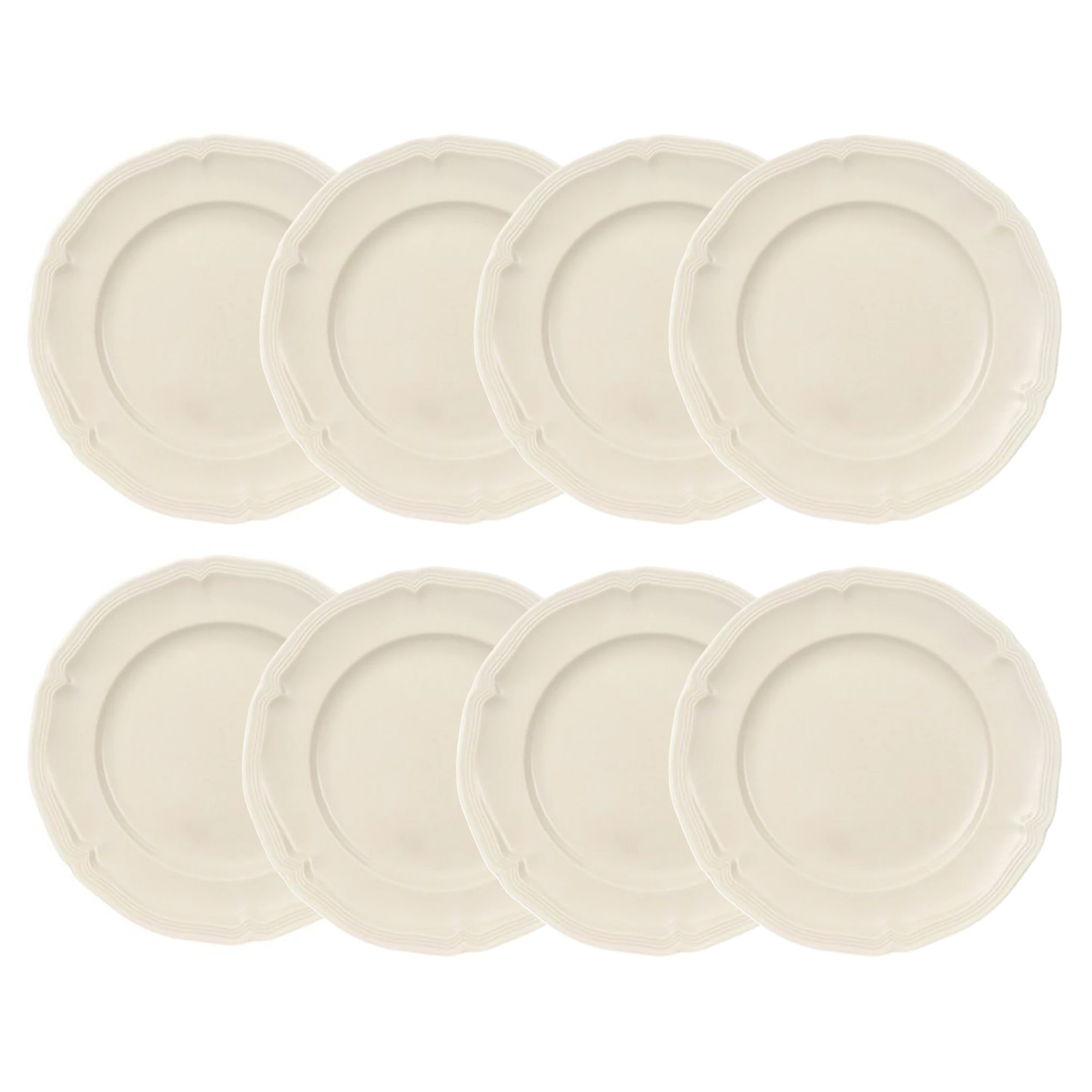 Villeroy & Boch Manoir Sidetallerken 17 Cm 8-pk - Asjetter Porselen Hvit - 1023962660X8