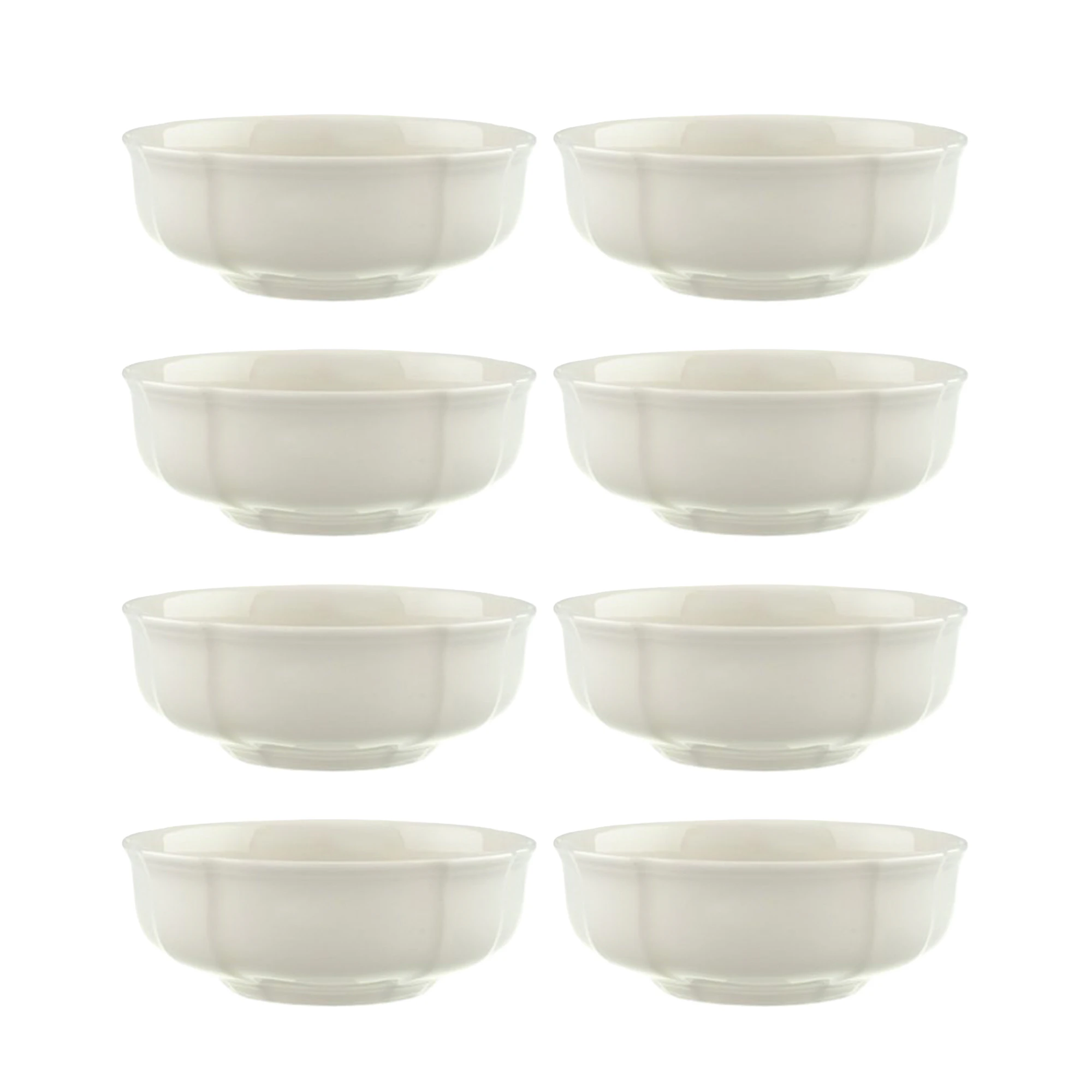 Villeroy & Boch Manoir Sk&aring;l 15 Cm 8-pk - Serveringssk&aring;ler Porselen Hvit - 1023963900X8