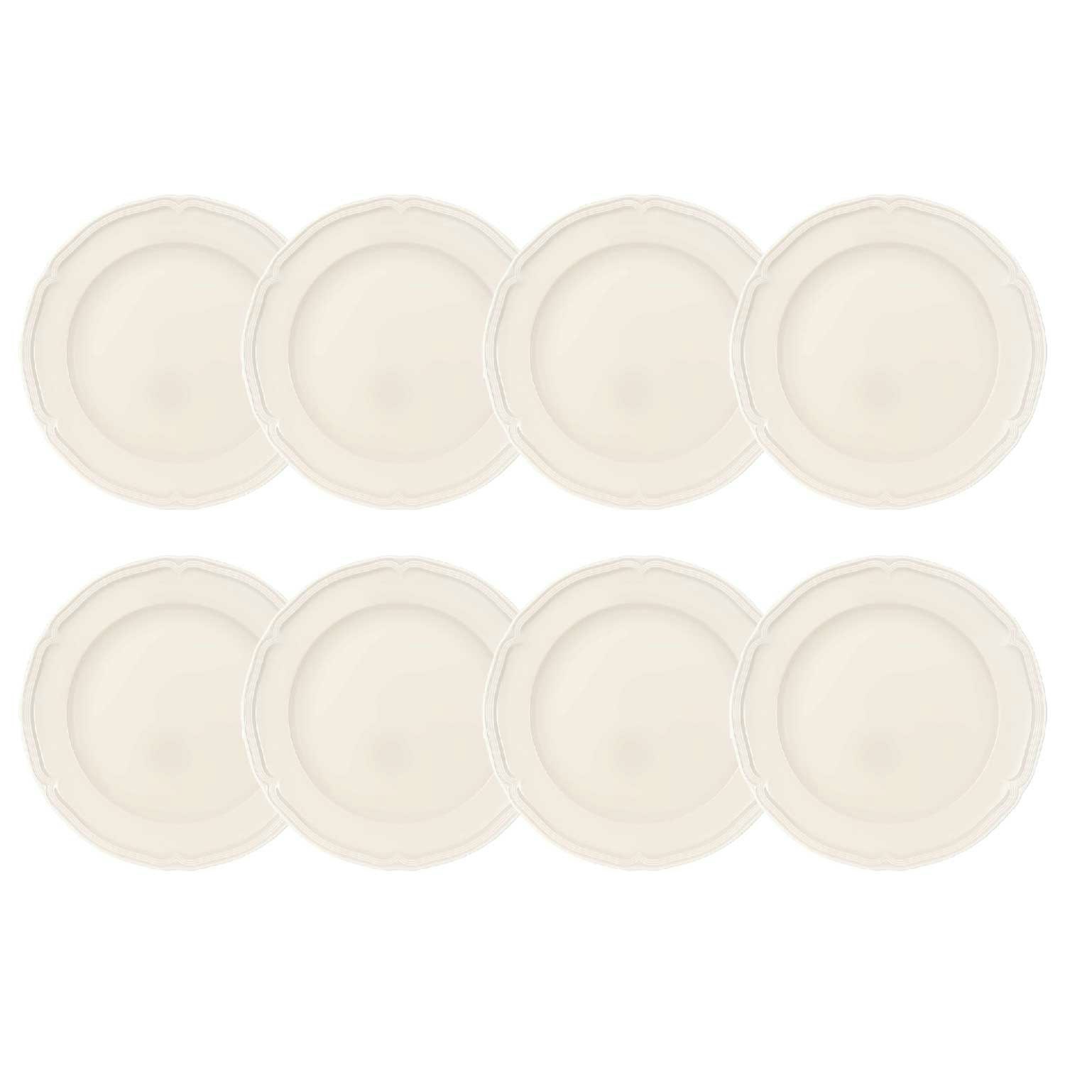 Villeroy & Boch Manoir Tallerken 26 Cm 8-pk -  Tallerkener Porselen Hvit - 1023962620-8pack