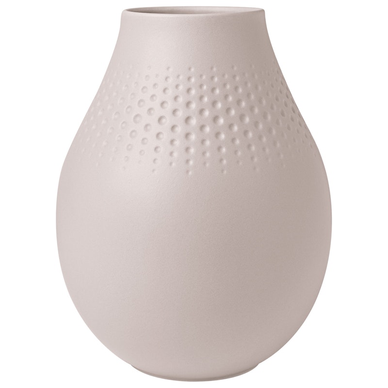 Manufacture Collier Vase Beige, 16x20 cm