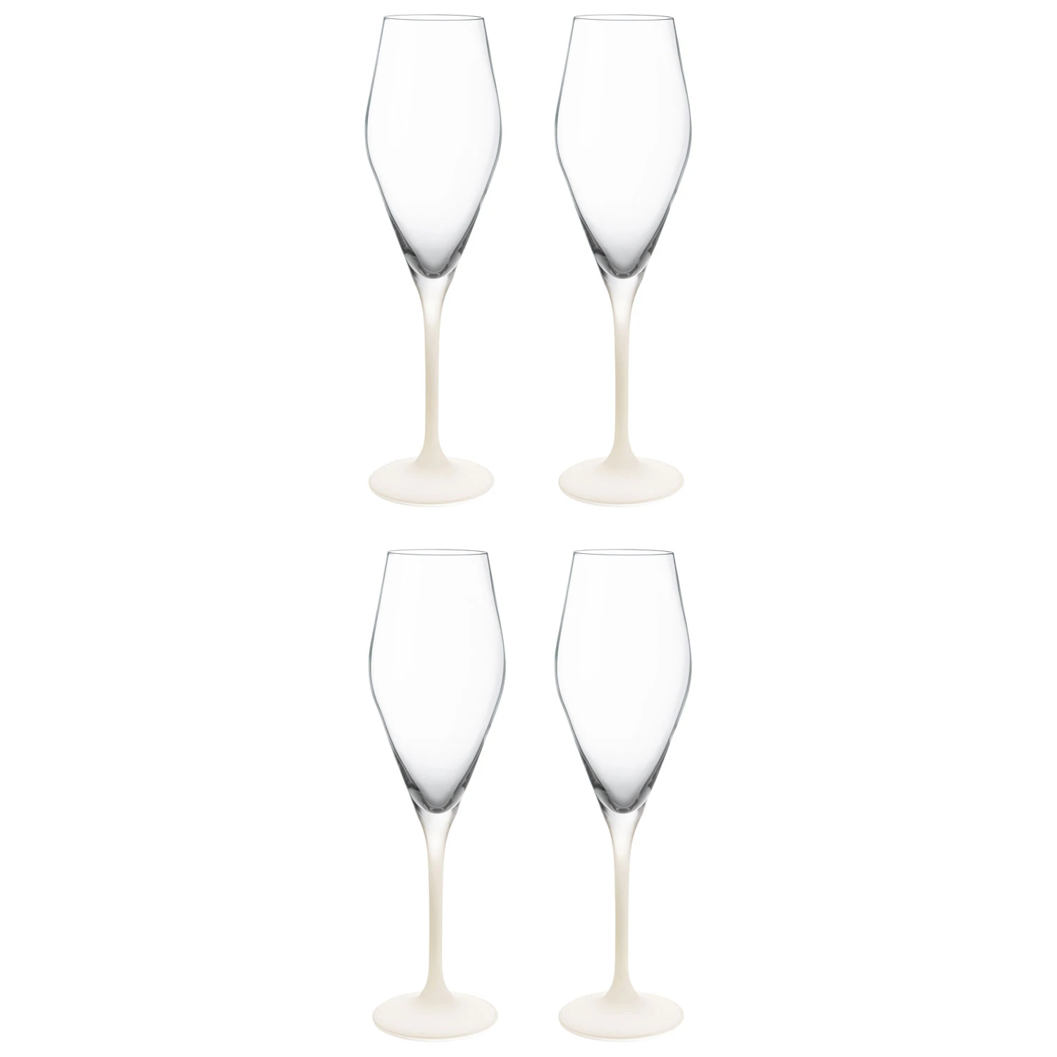 Villeroy & Boch Manufacture Rock Champagneglass 26 Cl 4-pk  -  Champagneglass Krystall Hvit - 1137998131