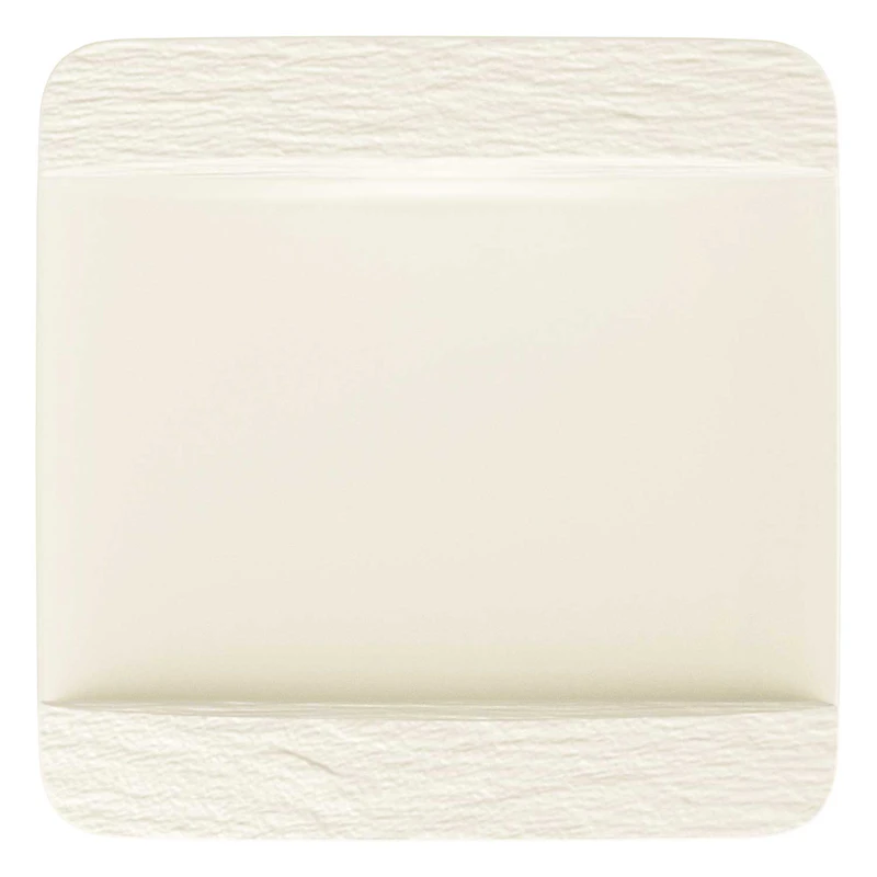 Manufacture Rock Firkantet Tallerken, Hvit 28 cm