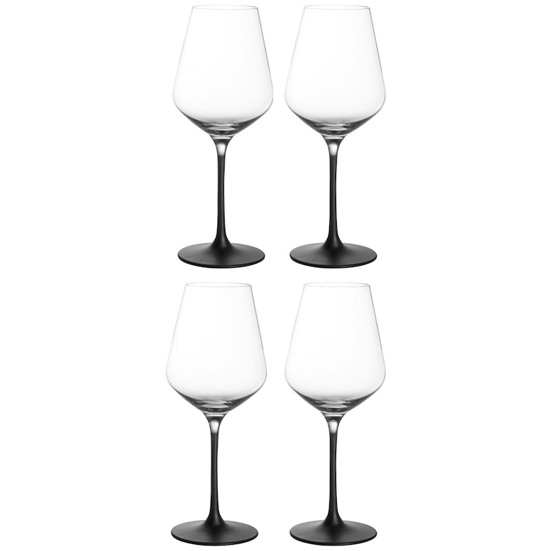 Manufacture Rock Hvitvinsglass 38 cl 4-pk, Sort