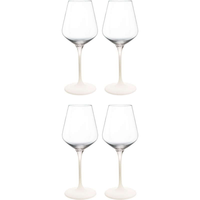 Manufacture Rock Hvitvinsglass 38 cl 4-pk, Hvit