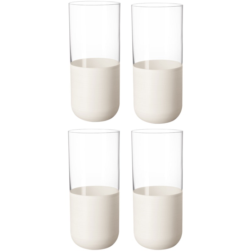 Manufacture Rock Longdrinkglass 30 cl 4-pk, Hvit