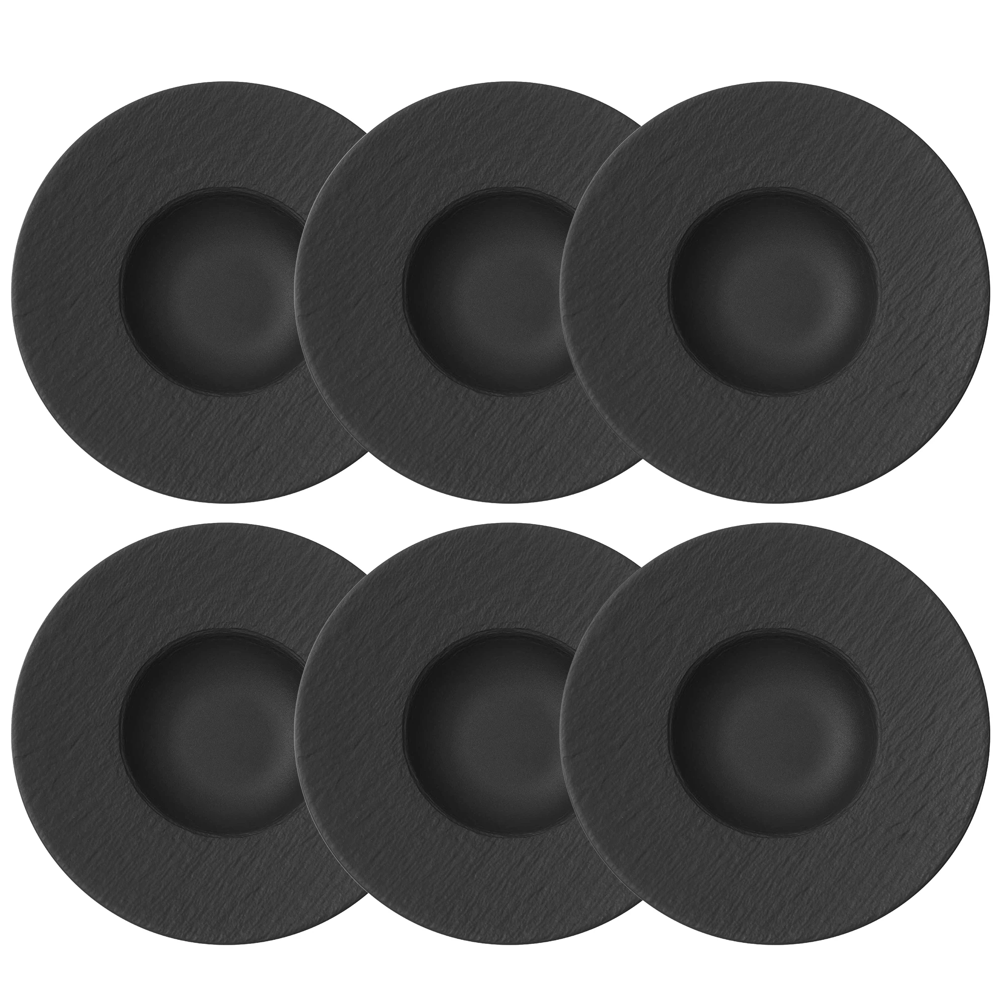 Villeroy & Boch - Tallerkener Porselen Sort - 10-4239-2790X6