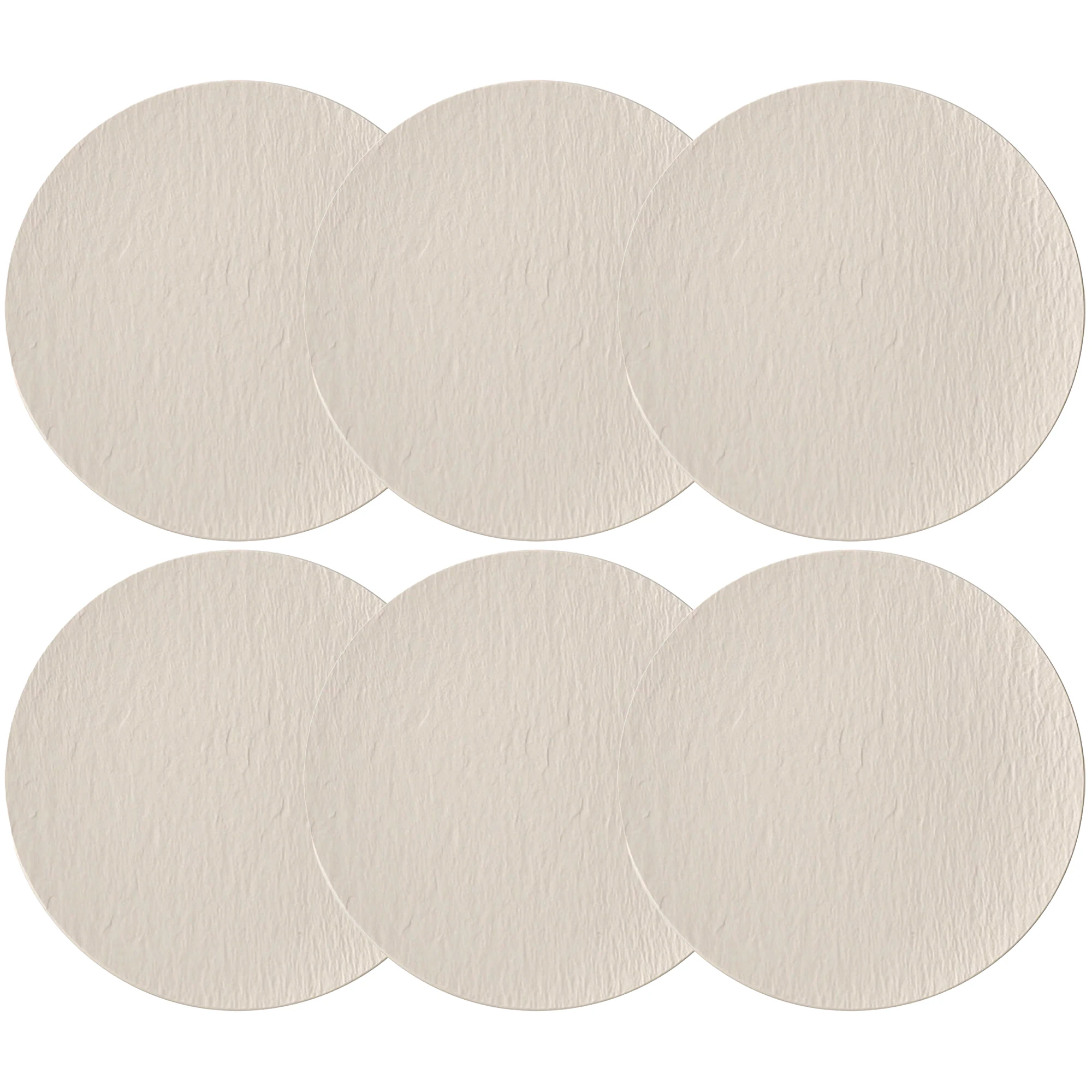 Villeroy & Boch Manufacture Rock Pizzatallerken 31,5 Cm 6-pk - Tallerkener Porselen Hvit - 10-4240-2590X6