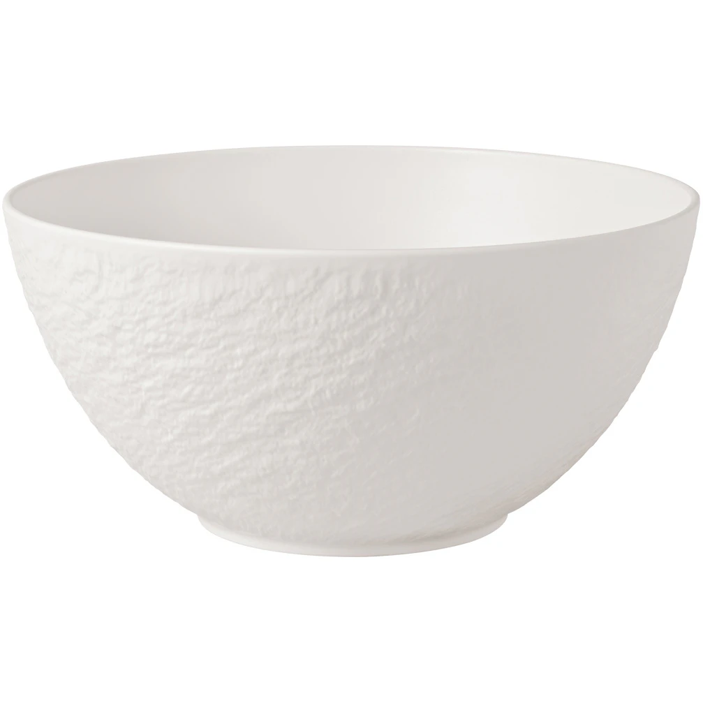 Villeroy & Boch Manufacture Rock Salatbolle 24 Cm -  Salatsk&aring;ler Porselen Hvit - 1042403170