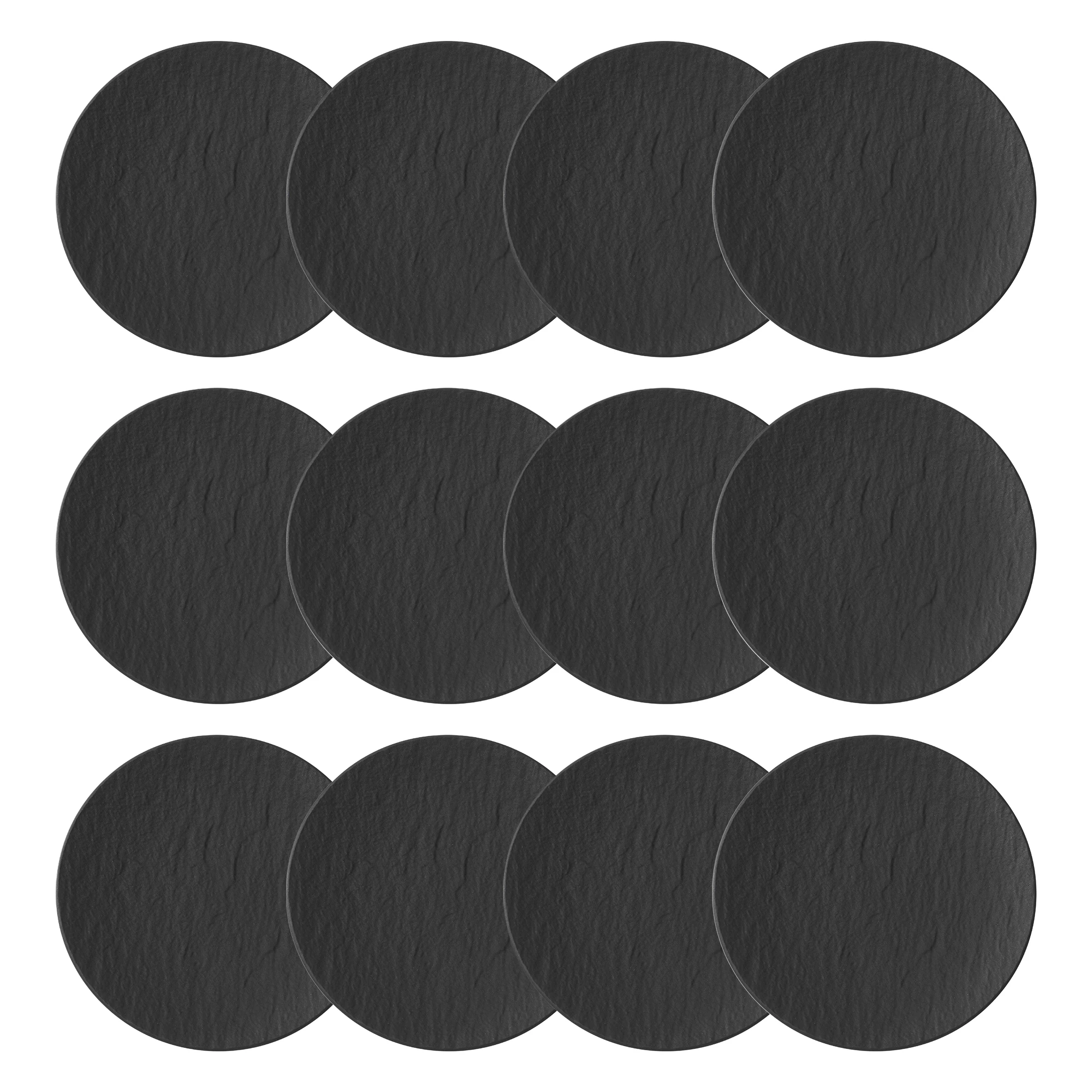 Villeroy & Boch Manufacture Rock Sidetallerken 15 Cm 12-pk - Asjetter Porselen Sort - 10-4239-2660X12