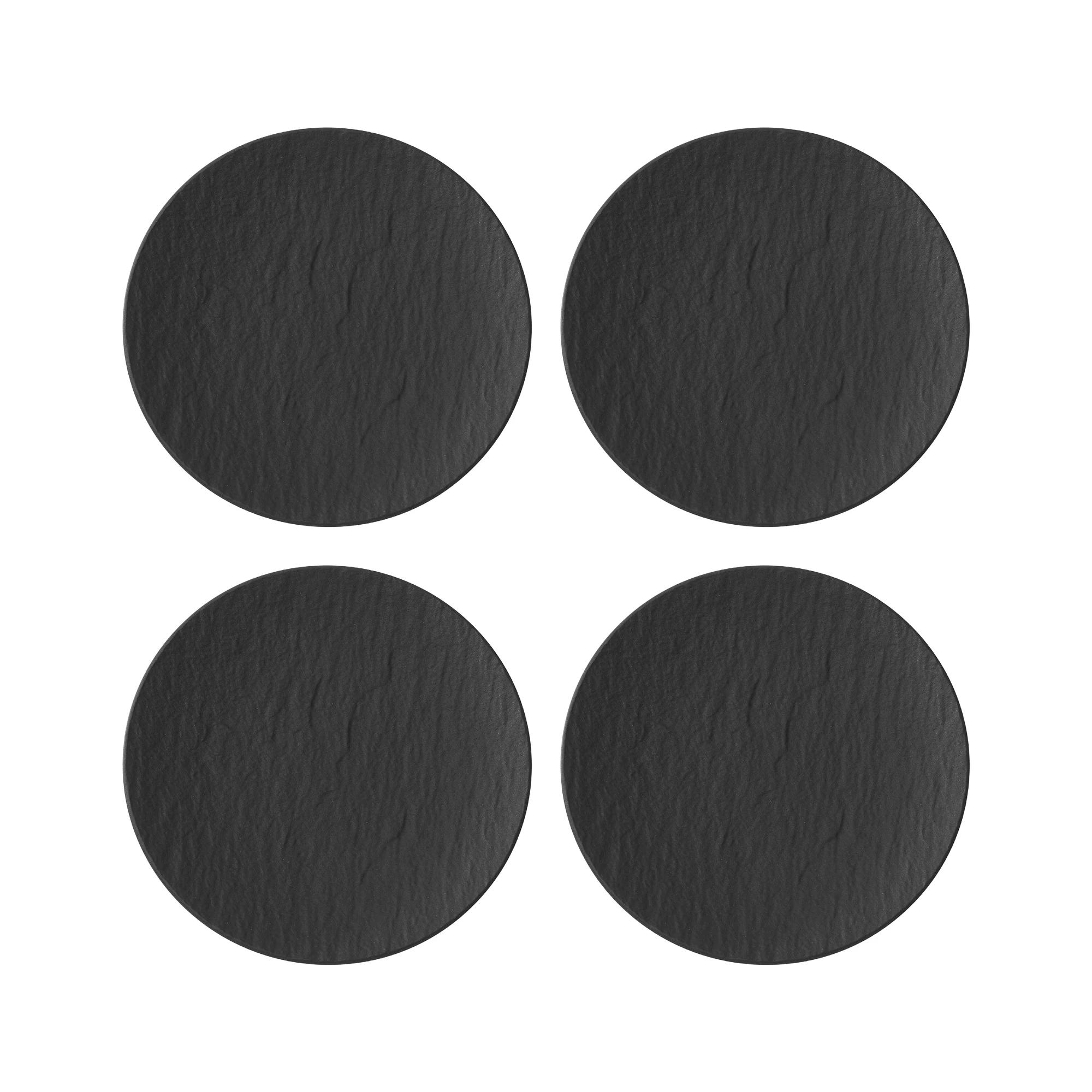 Villeroy & Boch Manufacture Rock Sidetallerken 15 Cm 4-pk - Asjetter Porselen Sort - 10-4239-2660X4