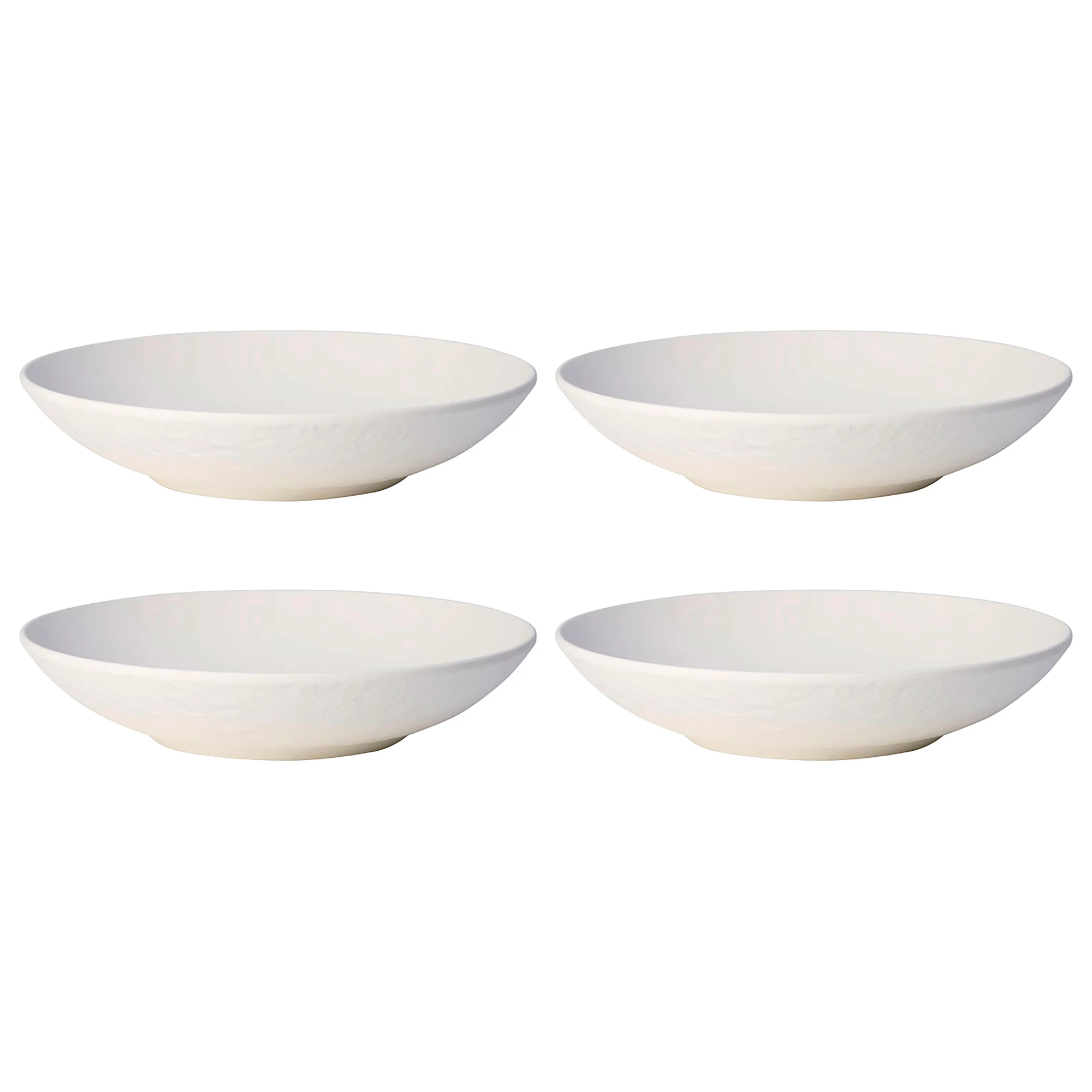 Villeroy & Boch Manufacture Rock Sk&aring;l 24 Cm 4-pk - Serveringssk&aring;ler Porselen Hvit - 10-4240-2536X4