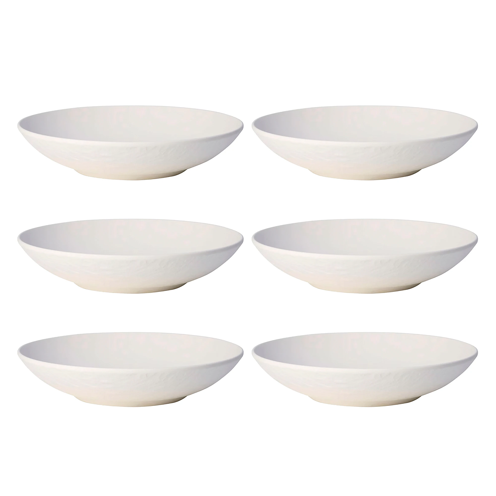 Villeroy & Boch Manufacture Rock Sk&aring;l 24 Cm 6-pk - Serveringssk&aring;ler Porselen Hvit - 10-4240-2536X6