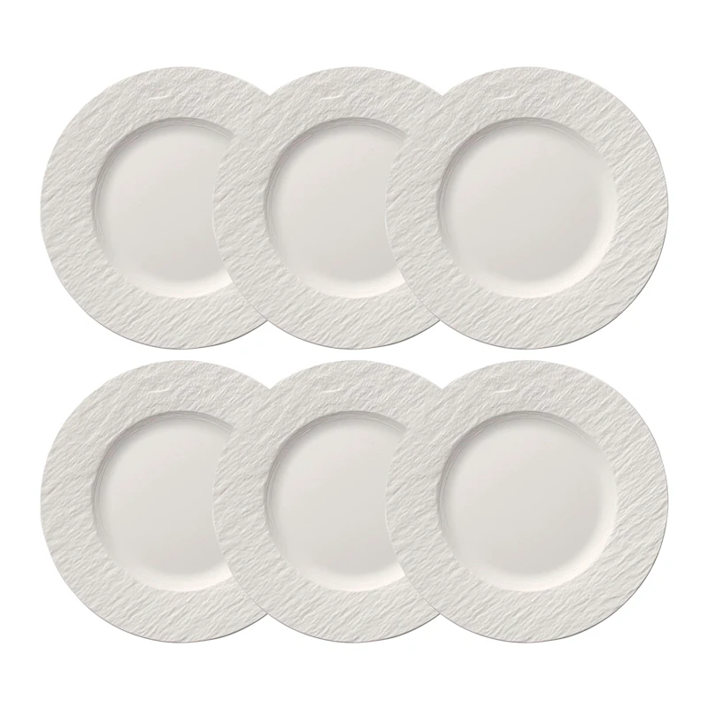 Manufacture Rock Tallerken 22 cm 6-pk, Hvit