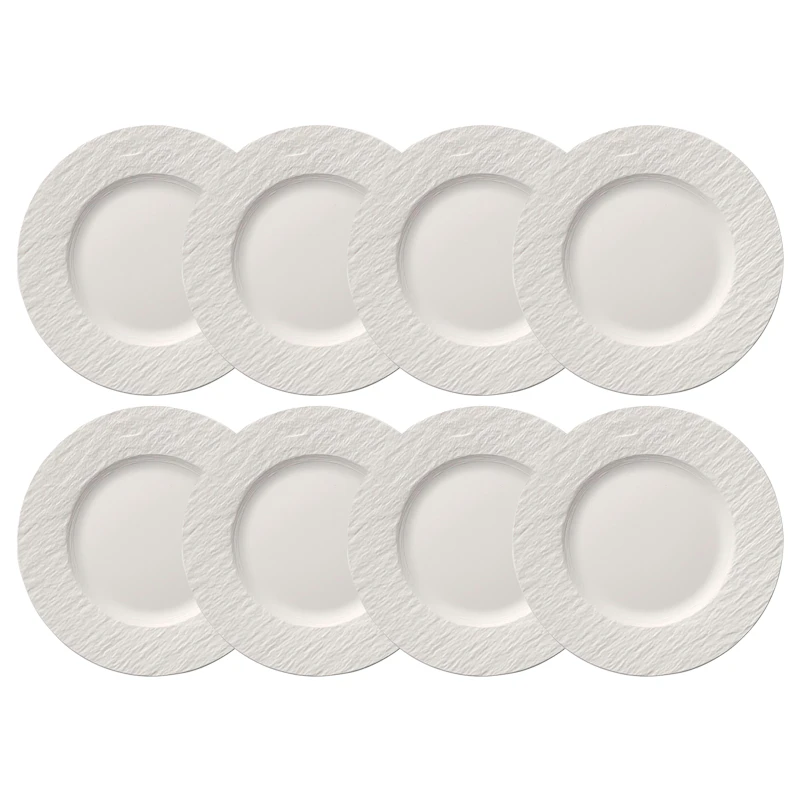 Manufacture Rock Tallerken 22 cm 8-pk, Hvit