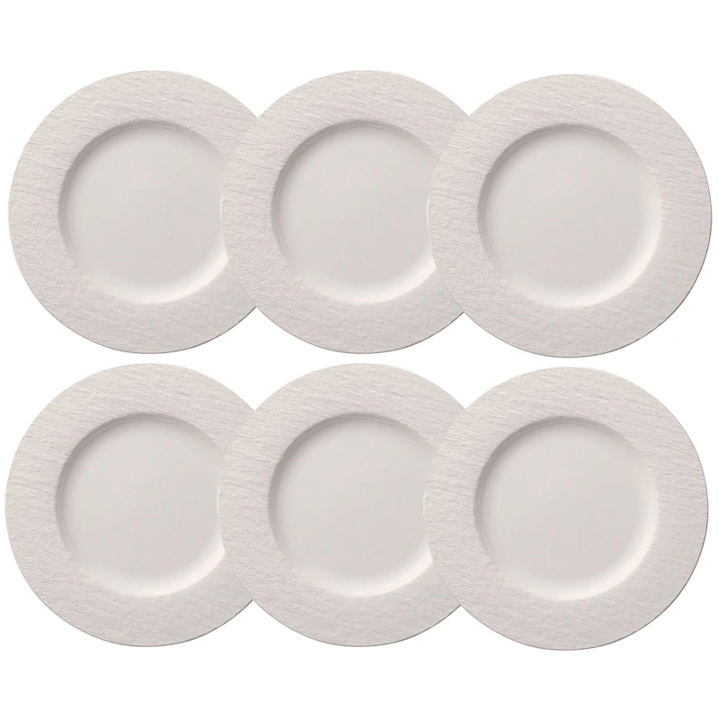 Manufacture Rock Tallerken 27 cm 6-pk, Hvit