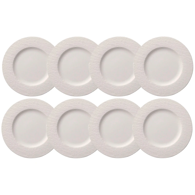 Manufacture Rock Tallerken 27 cm 8-pk, Hvit