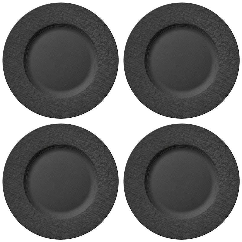 Manufacture Rock Tallerken 27 cm Sort, 4-pk