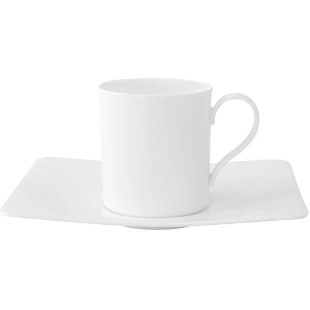 Villeroy & Boch Modern Grace Kaffekopp Med Tallerken -  Kaffekopper Benporselen Hvit - 388353-36629