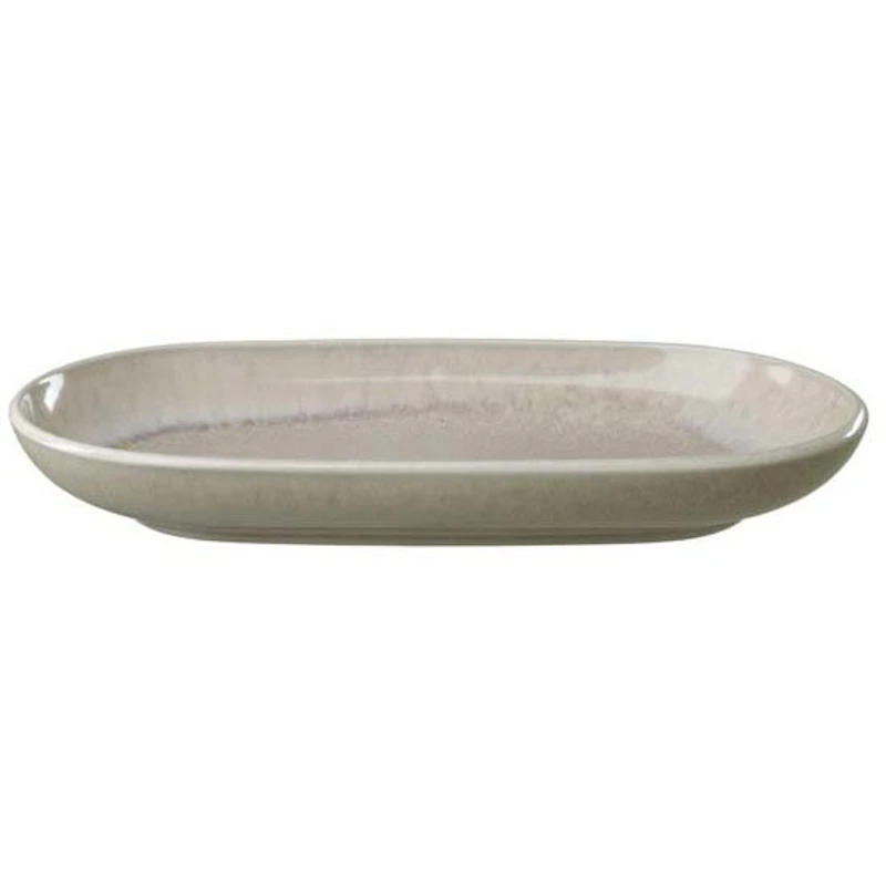 Perlemor Sand Serveringsfat 23x13 cm, Beige