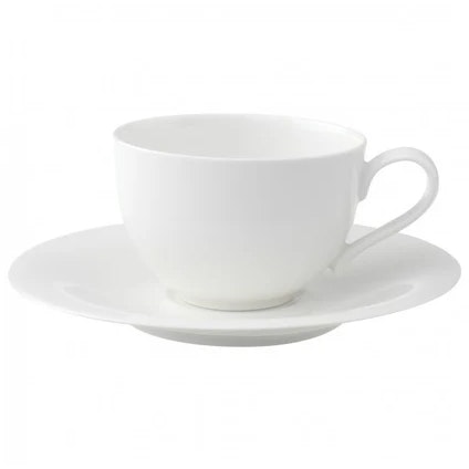 Villeroy & Boch New Cottage Basic Kaffekopp Med Tallerken -  Kaffekopper Porselen Hvit - 23640-23641