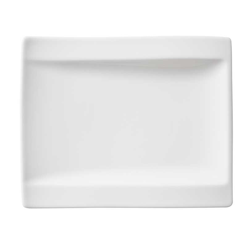 Villeroy & Boch New Wave Br&oslash;d & Sm&oslash;r Tallerken 18x15cm -  Tallerkener Porselen Hvit - 1025252660