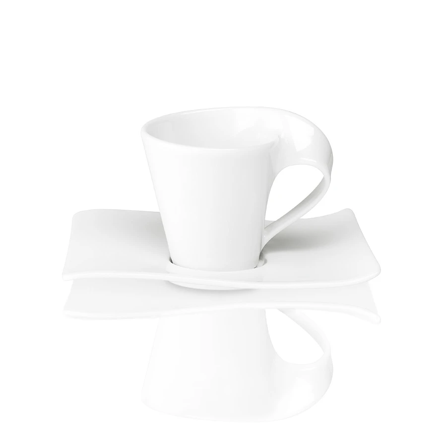 Villeroy & Boch New Wave Espressokopp Med Sk&aring;l -  Espressokopper Porselen Hvit - 1025251411