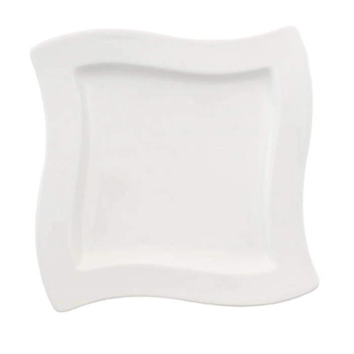 Villeroy & Boch New Wave Salattallerken Firkantet 24x24 Cm -  Tallerkener Porselen Hvit - 1025252647