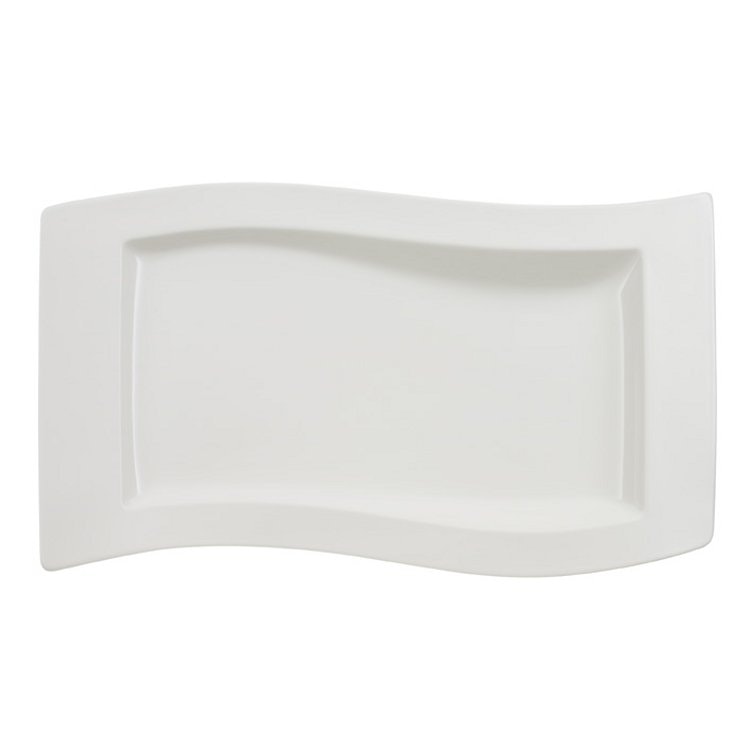 Villeroy & Boch New Wave Serveringsfat 49x30 Cm -  Serveringsfat Porselen Hvit - 1025252281
