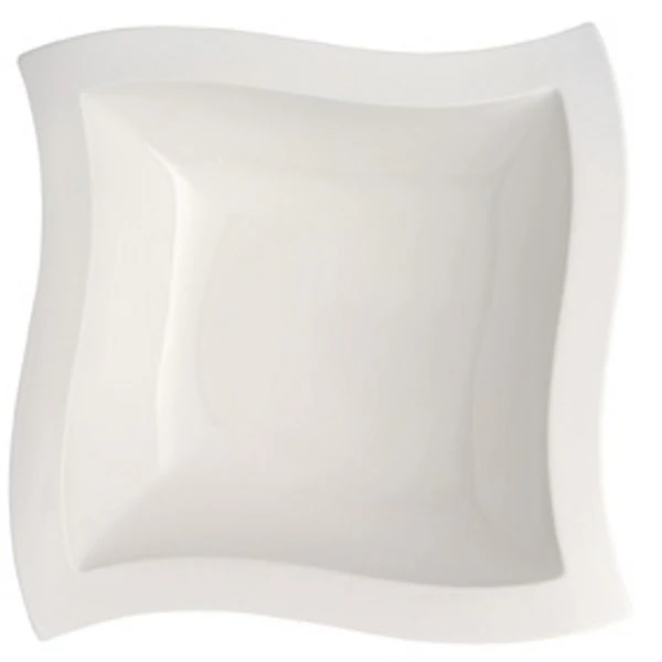 Villeroy & Boch New Wave Sk&aring;l 33x33 Cm -  Serveringssk&aring;ler Porselen Hvit - 1025253320