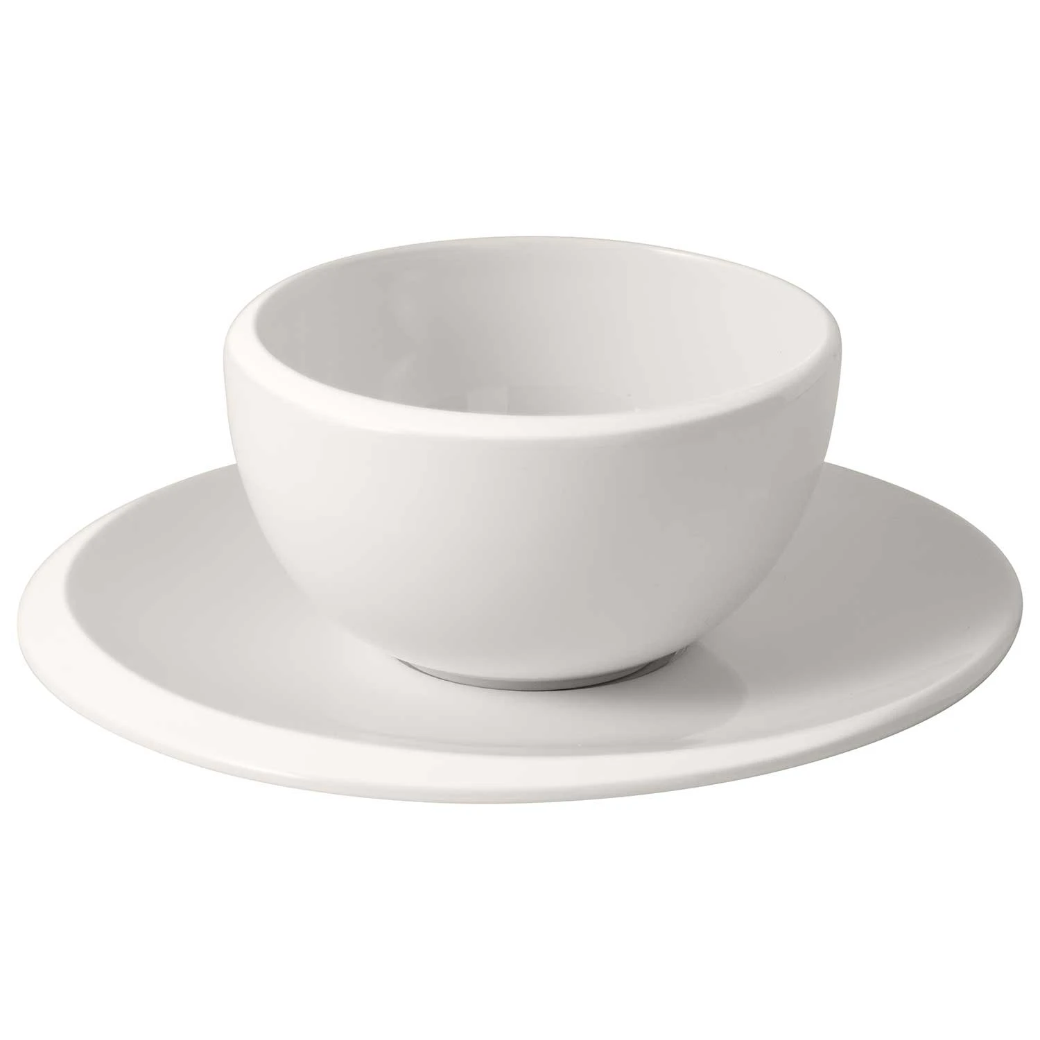 Villeroy & Boch Newmoon Kaffekopp & Sk&aring;l 30 Cl -  Kaffekopper Benporselen Hvit - 300612 + 300613