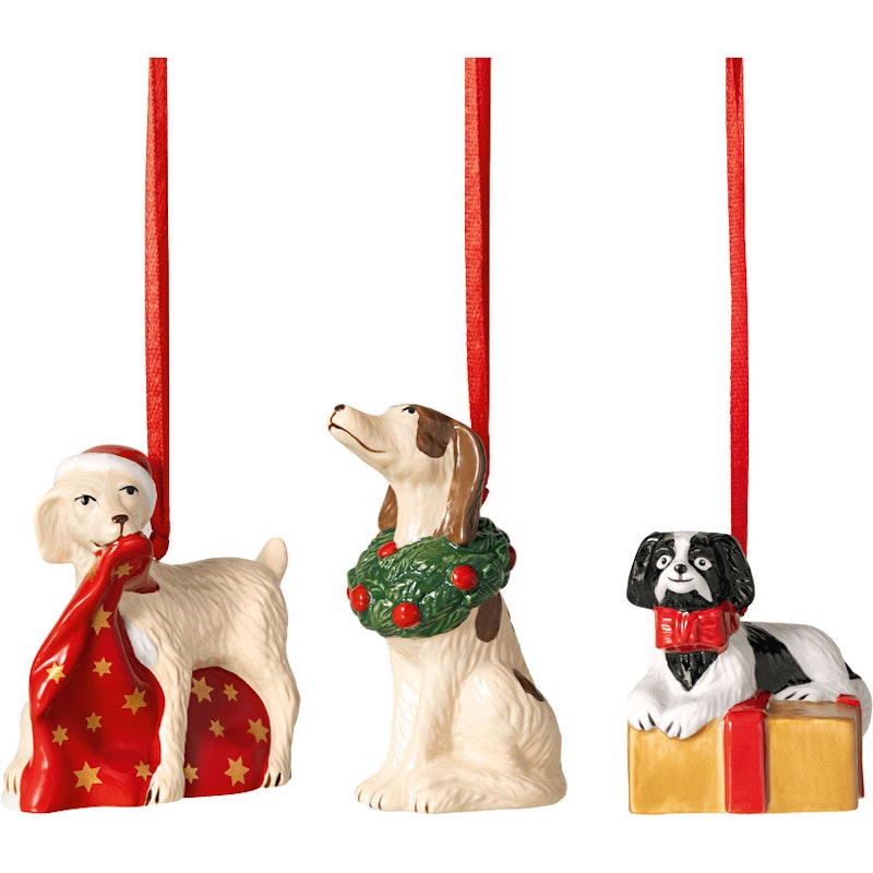 Nostalgic Dekorasjon Dogs 3-pk